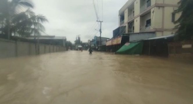 
 Banjir yang melanda Kota Balikpapan, Provinsi Kalimantan Timur. Foto : BPBD Kota Balikpapan